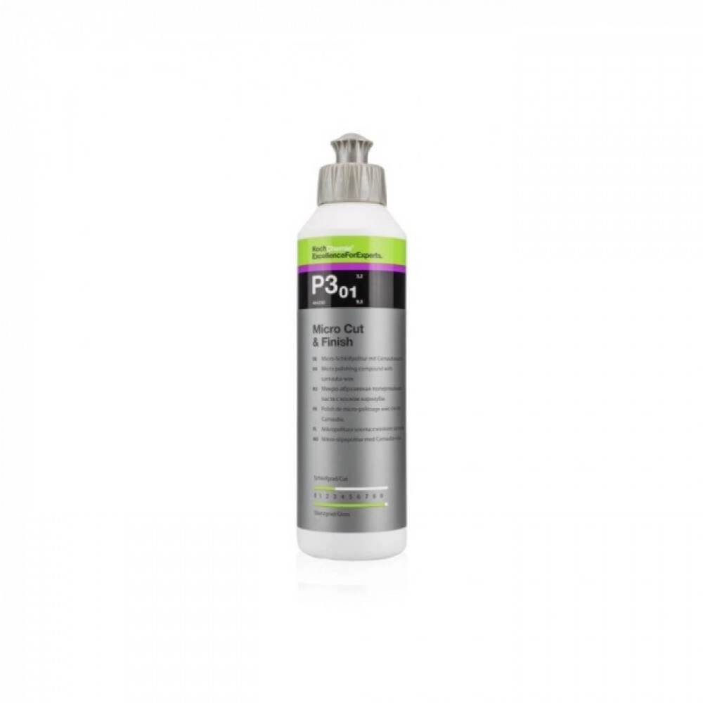 Polish finish cu protectie Carnauba Koch Chemie Micro Cut and Finish, P3.01, 250m