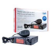 Statie radio cb pni escort hp 9001 pro asq reglabil, am-fm, 12v/24v, 4w, scan, dual watch, anl, ecran multicolor