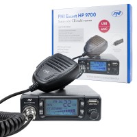 Statie radio cb pni escort hp 9700 12/24v, usb, anc, asq, mufa de bricheta inclusa