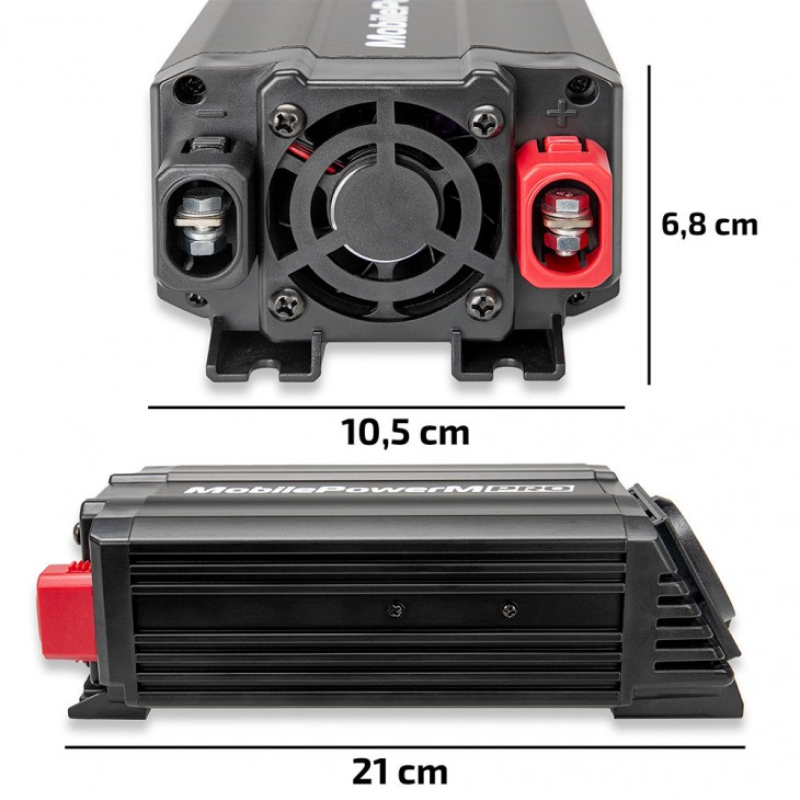 Invertor de tensiune heyner premium m pro 300-600w alimentare 12v iesire 230v cu usb