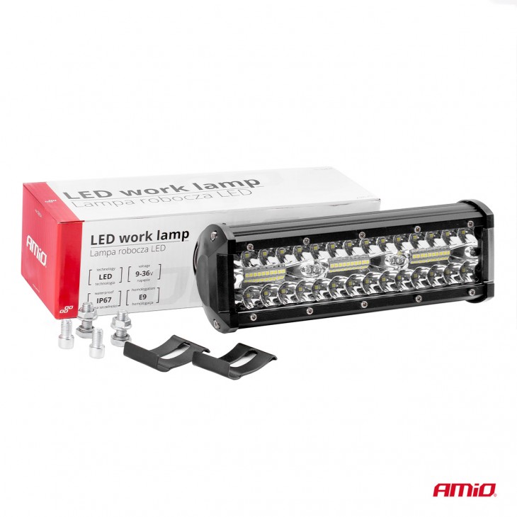 Proiector LED pentru Off-Road, ATV, SSV, culoare 6500K, 4800 lm, tensiune 9 - 36V, dimensiuni 240 x 74 mm