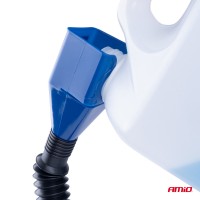 Palnie cu furtun flexibil care faciliteaza turnatul din sticle, rezervoare sau canistre cu diametrul gurii de 20 - 45 mm