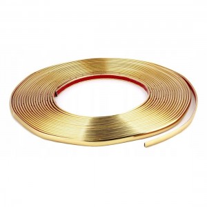 Rola Ornament autoadeziv, 10mm x 15m, culoare Crom GOLD