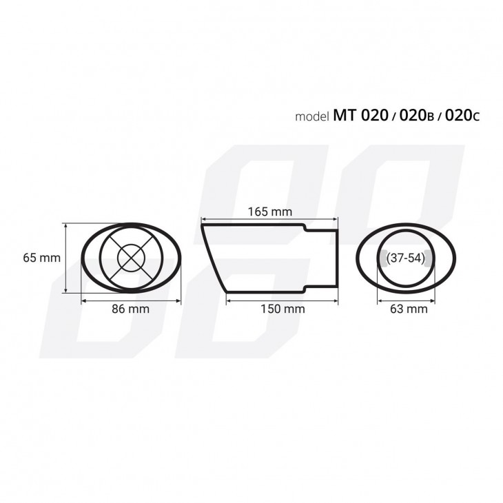 Ornament toba esapament din otel inoxidabil MT 020