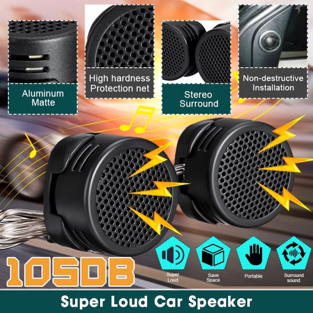 Set 2 tweetere auto, 30W RMS, 35 x 25 mm