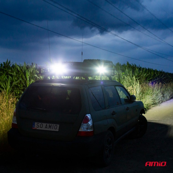 Proiector LED pentru Off-Road, ATV, SSV,  culoare 6500K, LED FLOOD,, tensiune 9 - 36V, dimensiune, 110 x 110 mm