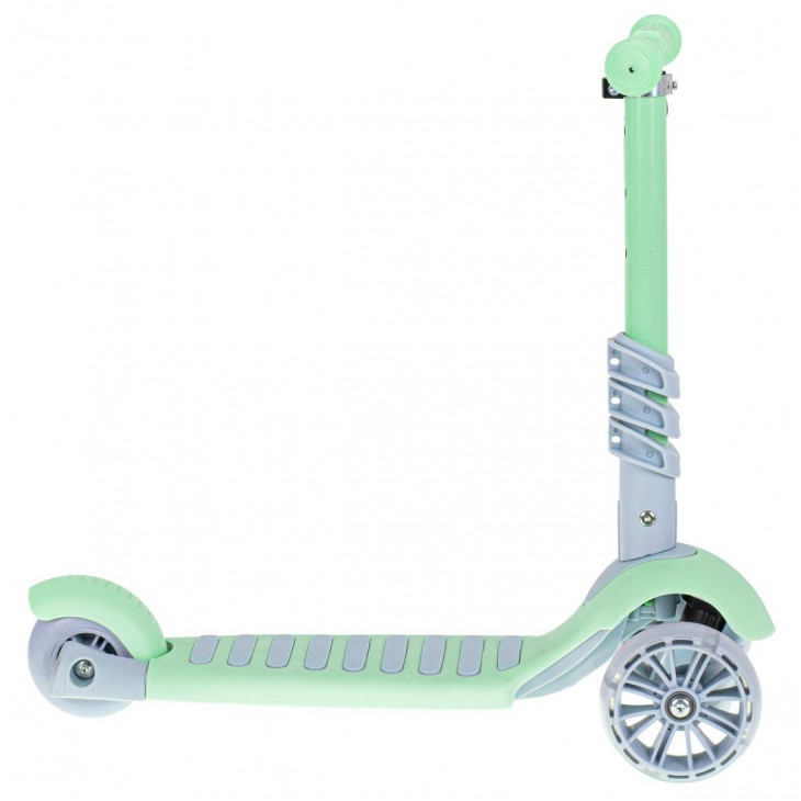 Tricicleta + Trotineta + Skateboard (3in1) roti iluminate LED - VERDE