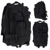 Rucsac Tactic Militar, culoare NEGRU, capacitate 25l