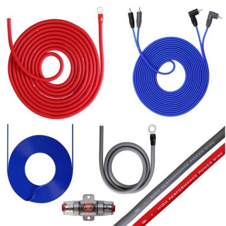 Kit cabluri pentru instalare amplificator auto, grosime 10mm²