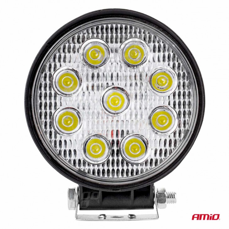 Proiector LED pentru Off-Road, ATV, SSV,  culoare 6500K, LED FLOOD, 27W, tensiune 9 - 36V, diametru Ø110 mm