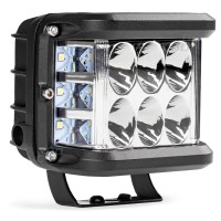 Proiector LED pentru Off-Road, ATV, SSV,  culoare 6500K, cu doua functii, tensiune 9 - 36V, dimensiune, 110 x 75 mm