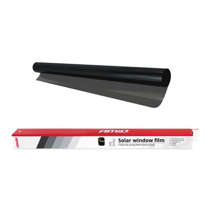 Folie fumurie pentru geamuri Mega Dark Black 0.75 x 3m (1%)