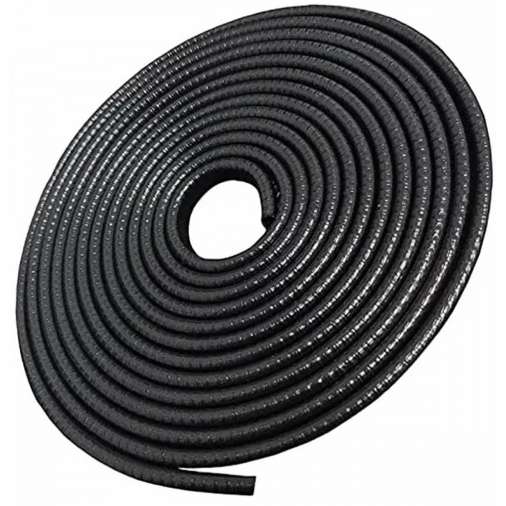 Banda flexibila pentru protectie contur portiere auto, profil U, lungime 5m, culoare Neagra