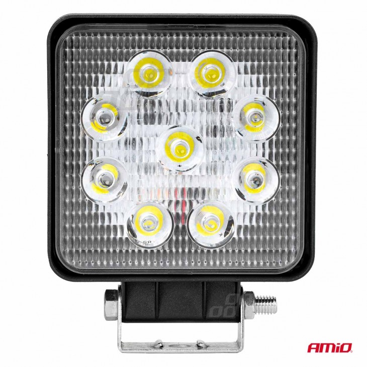 Proiector LED pentru Off-Road, ATV, SSV,  culoare 6500K, LED FLOOD,, tensiune 9 - 36V, dimensiune, 110 x 110 mm