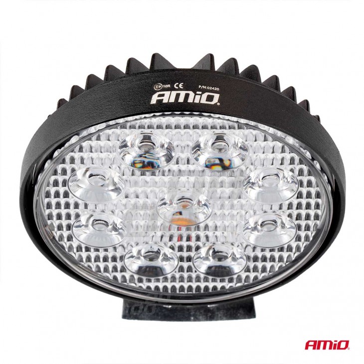 Proiector LED pentru Off-Road, ATV, SSV,  culoare 6500K, LED FLOOD, 27W, tensiune 9 - 36V, diametru Ø110 mm