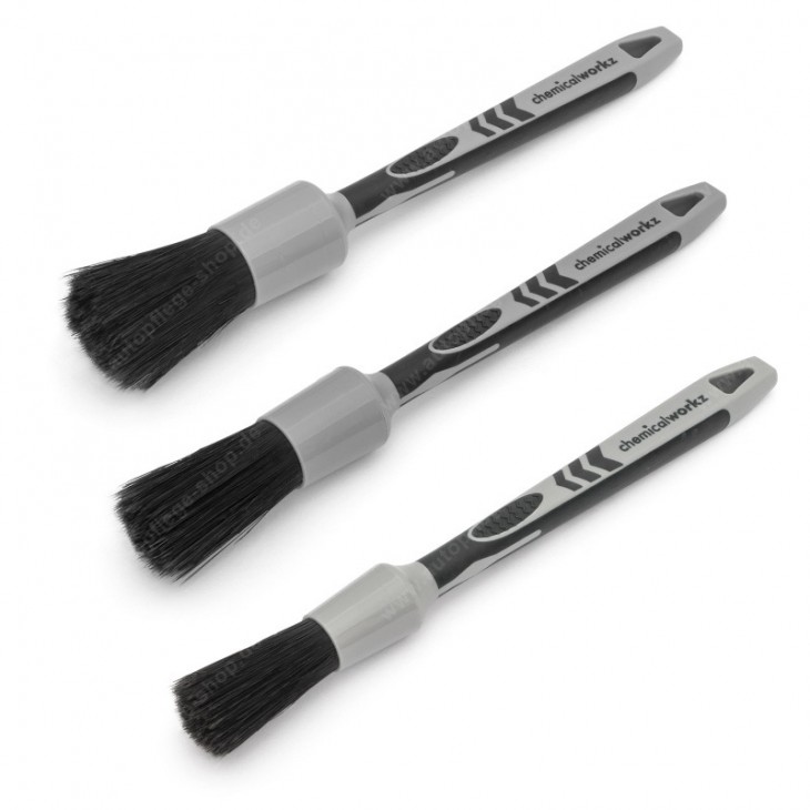 Pensulă detailing , Black Boar Detailing Brush - set 3 buc